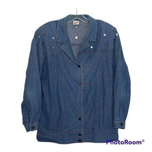GW Division of Graff Demin Jacket M Studded Blue Collar USA